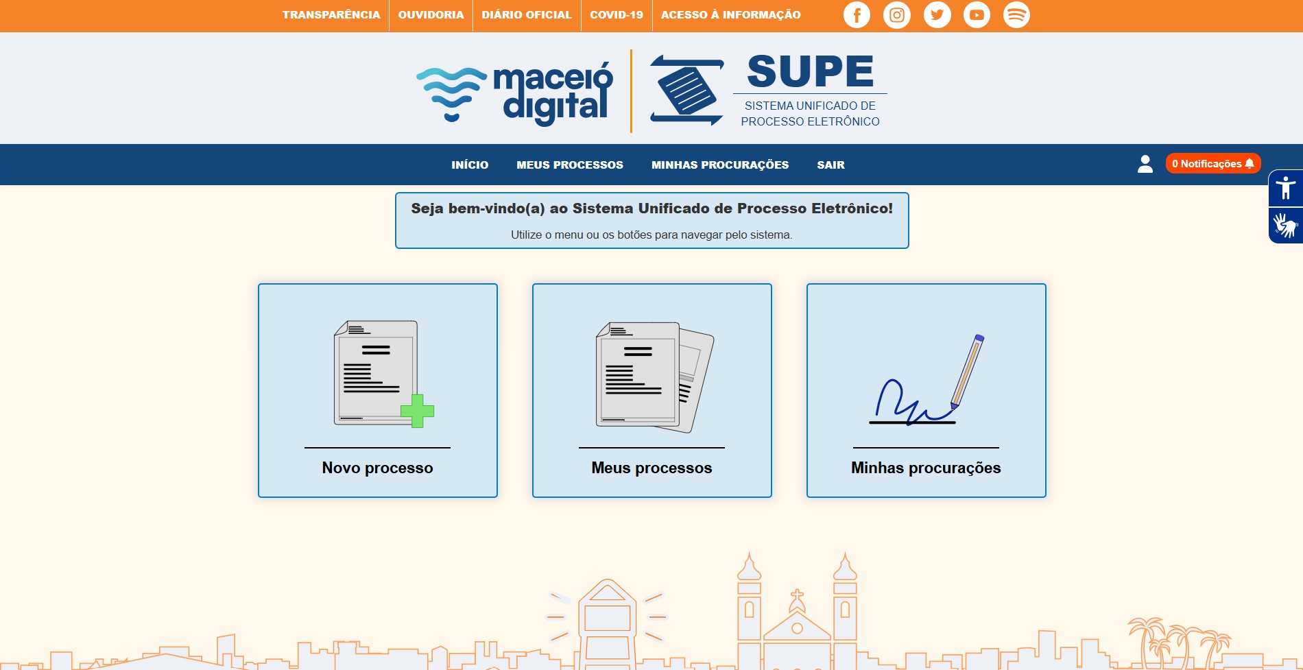 SUPE / SUPE CIDADÃO (Sistema Unificado de Processos Eletrônicos)